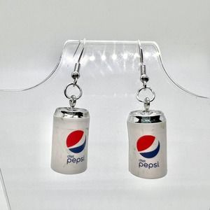 Diet Pepsi Earrings - Soda Can Earrings - Drink Earrings - Food Earrings